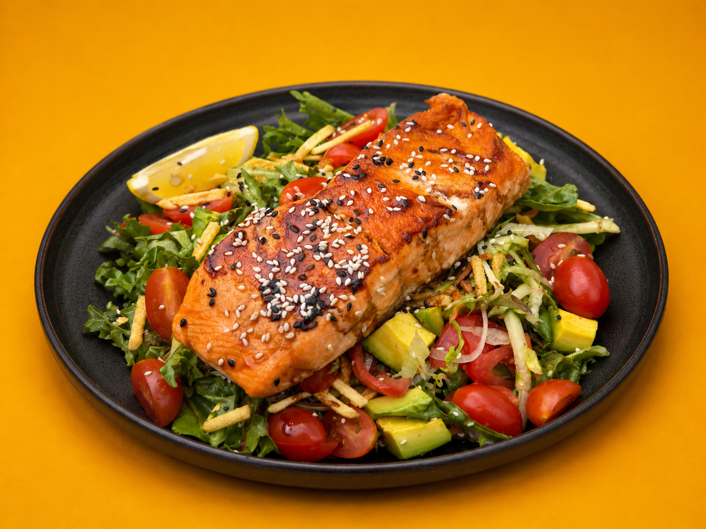 House Salmon Salad from Grill Express
